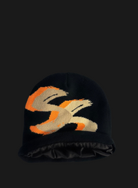 Satin-lined- Beanie Orange