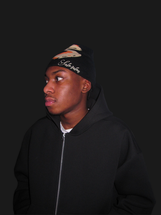 Satin-lined- Beanie Orange